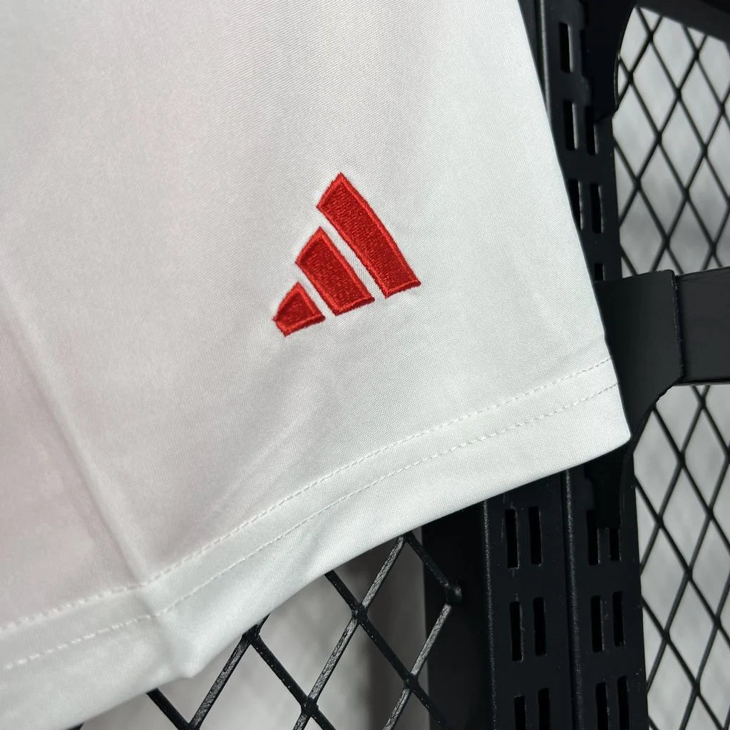 2024/2025 Manchester United Home White Shorts 1:1 Thai Quality