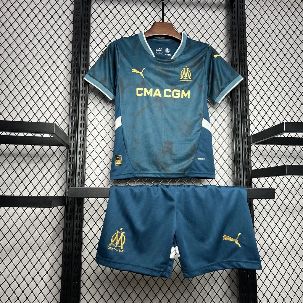 2024/2025 Olympique de Marseille Away Football Shirt 1:1 Thai Quality Kids Size