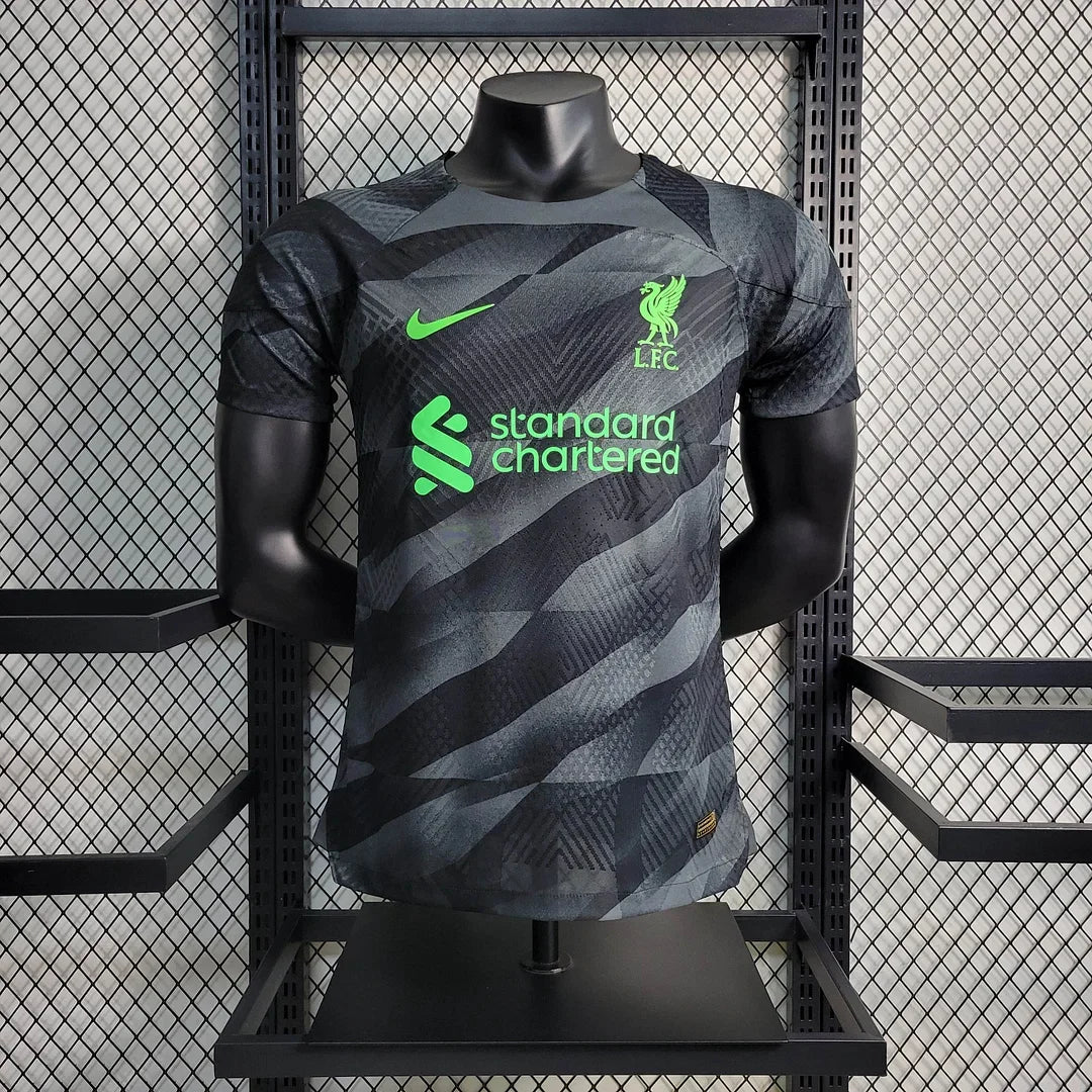 2023/2024 Liverpool Goalkeeper Black Soccer Jersey 1:1 Thai Quality - Player Version