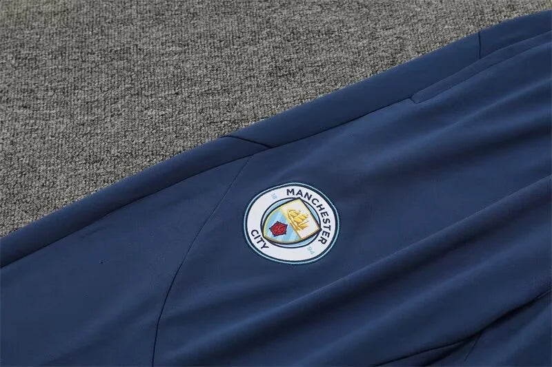 2024/2025 Manchester City Half-Pull Tracksuit Light Blue