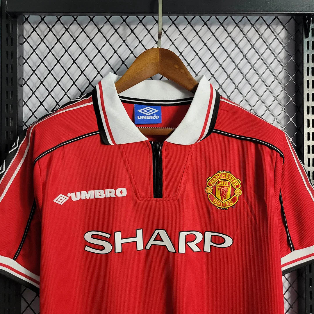 1998/1999 Retro Manchester United Home Football Shirt 1:1 Thai Quality