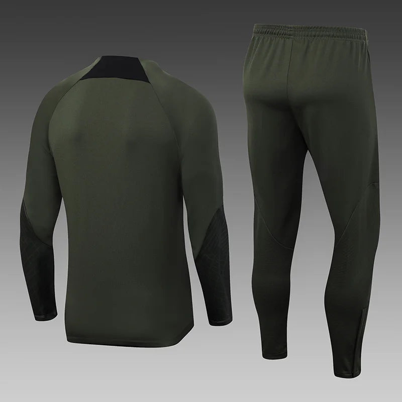 2023/2024 Barcelona Half-Pull Tracksuit Green 1:1 Thai Quality