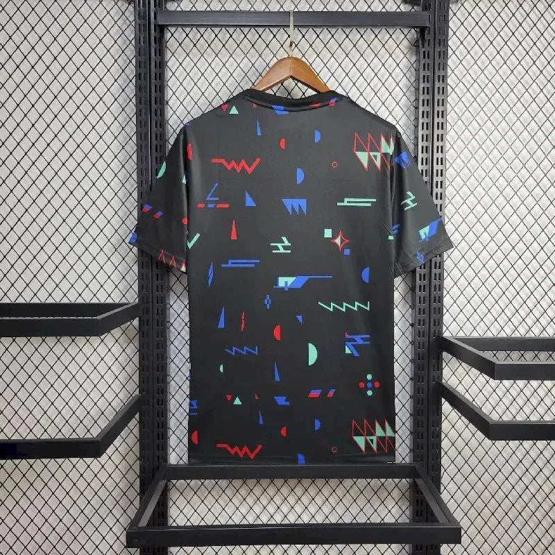 2024 Portugal Trainingskleidung Schwarzes Fußballtrikot 1:1 Thai-Qualität