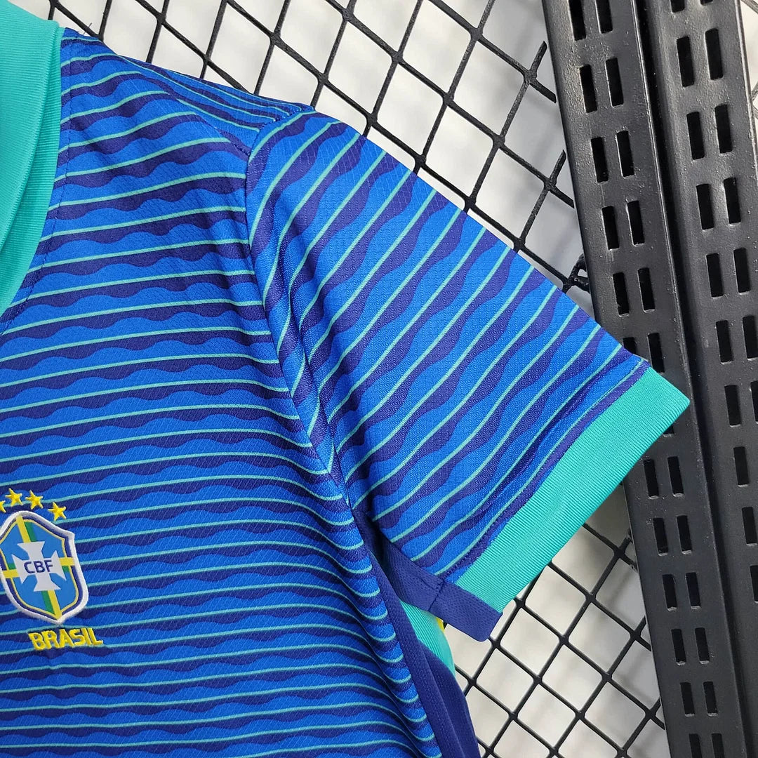 2024 Brazil Away Football Shirt Kids Size 1:1