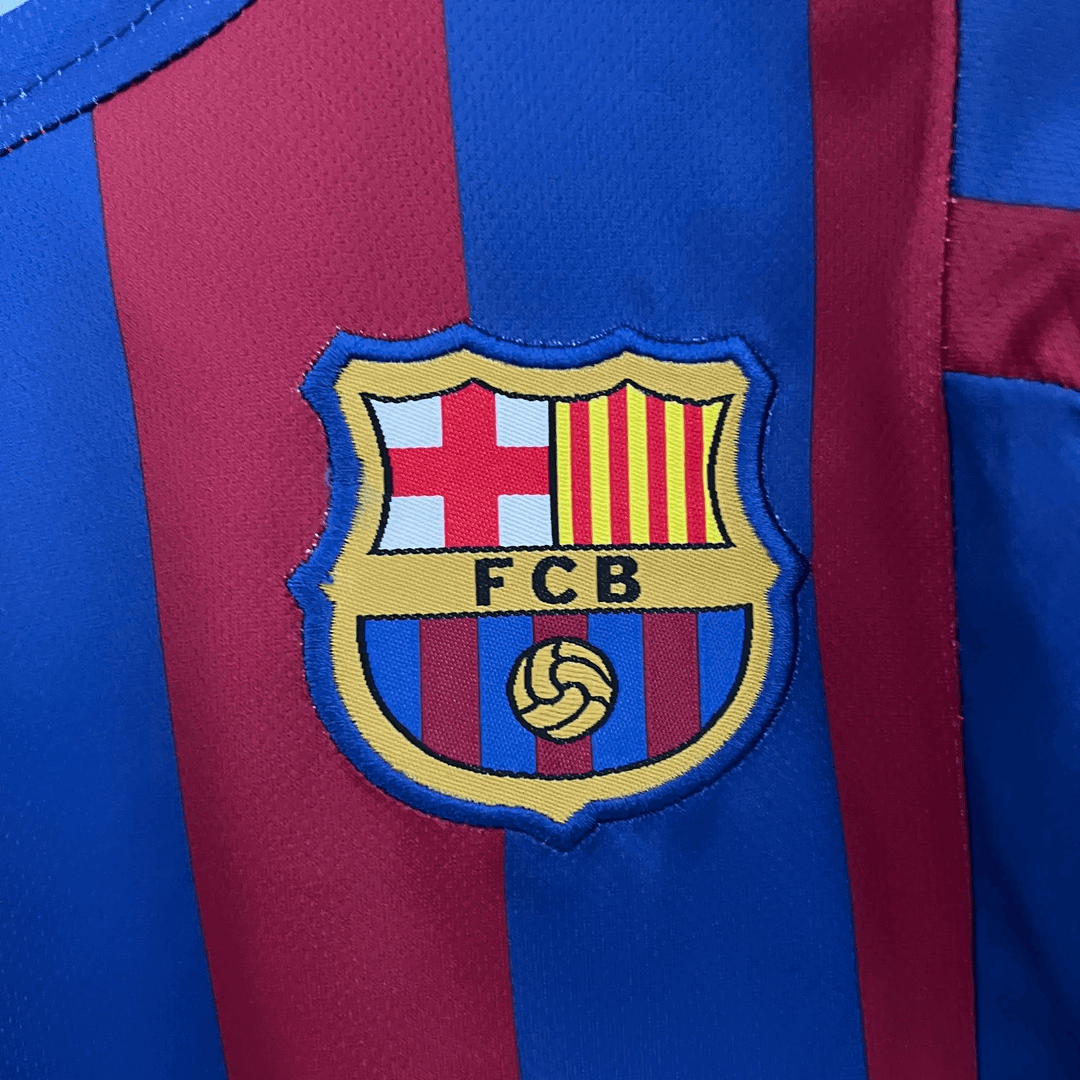 2005/2006 Retro-Fußballtrikot Barcelona Home in Kindergröße, 1:1, Thai-Qualität