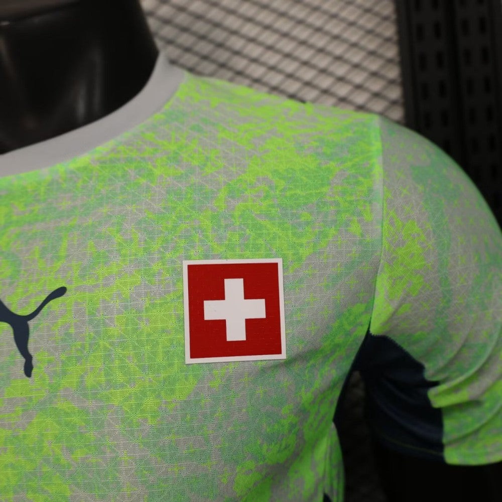 2026 Player Version Switzerland Away Green Jersey