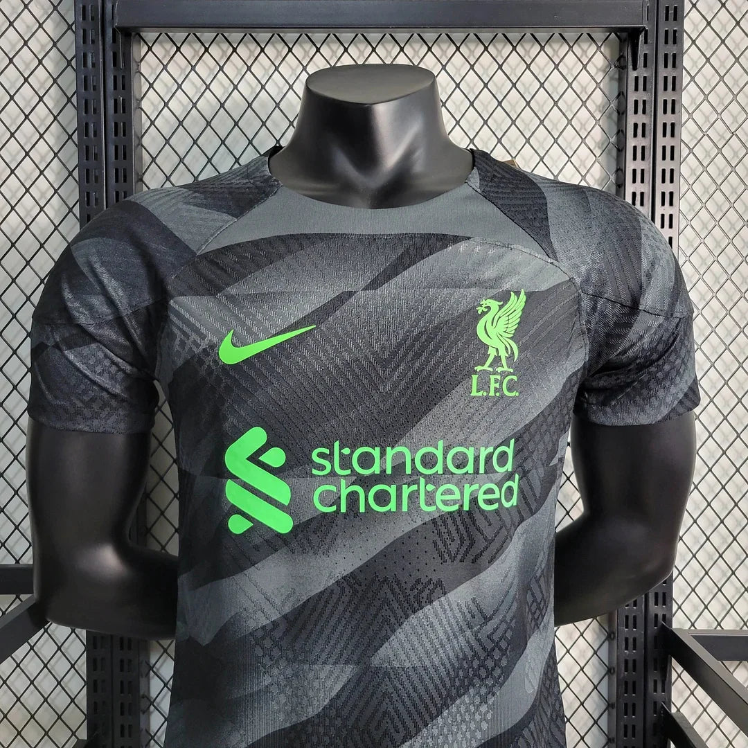 2023/2024 Liverpool Goalkeeper Black Soccer Jersey 1:1 Thai Quality - Player Version