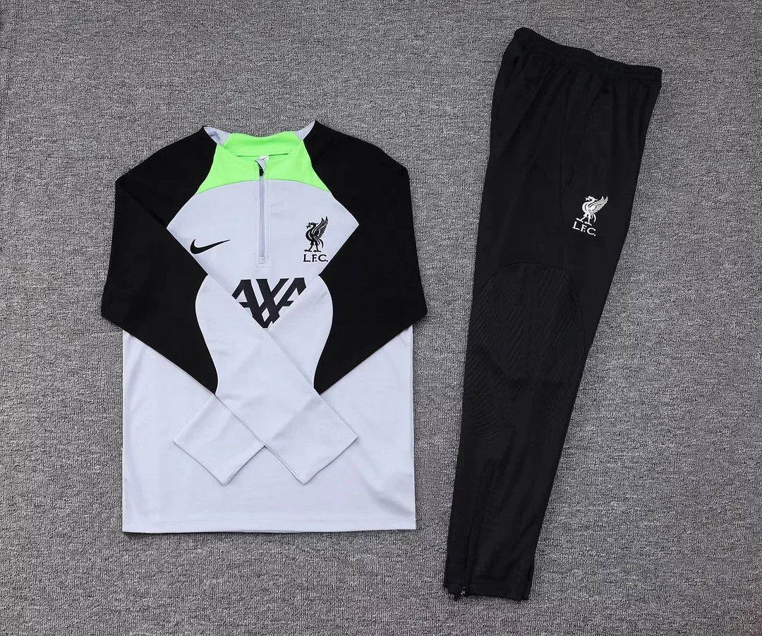 2023/2024 Liverpool Half-Pull Tracksuit Grey Jersey 1:1 Thai Quality