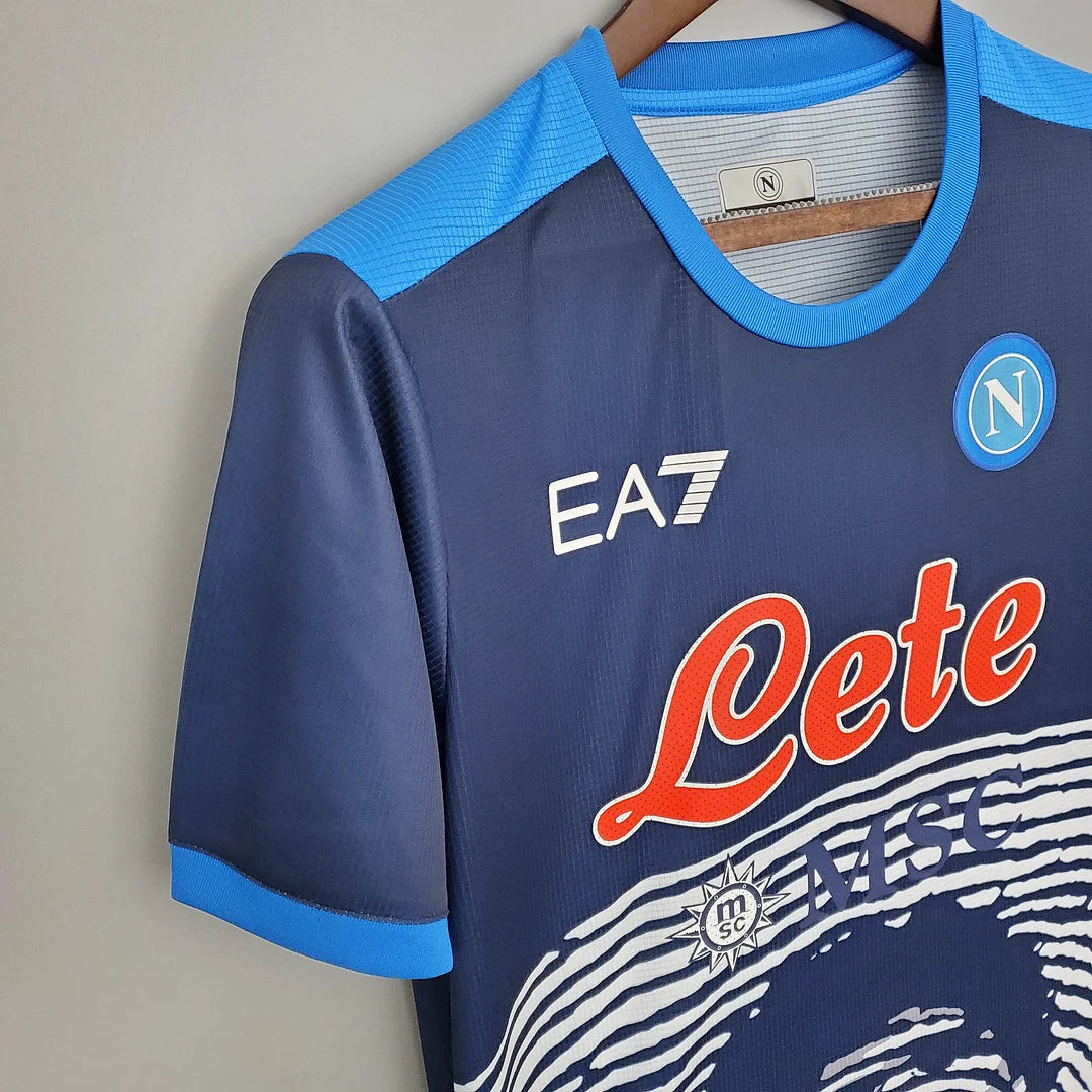 Napoli Soccer Commemorative Edition Blue Jersey 2021/2022 Retro 1:1 Thai Quality