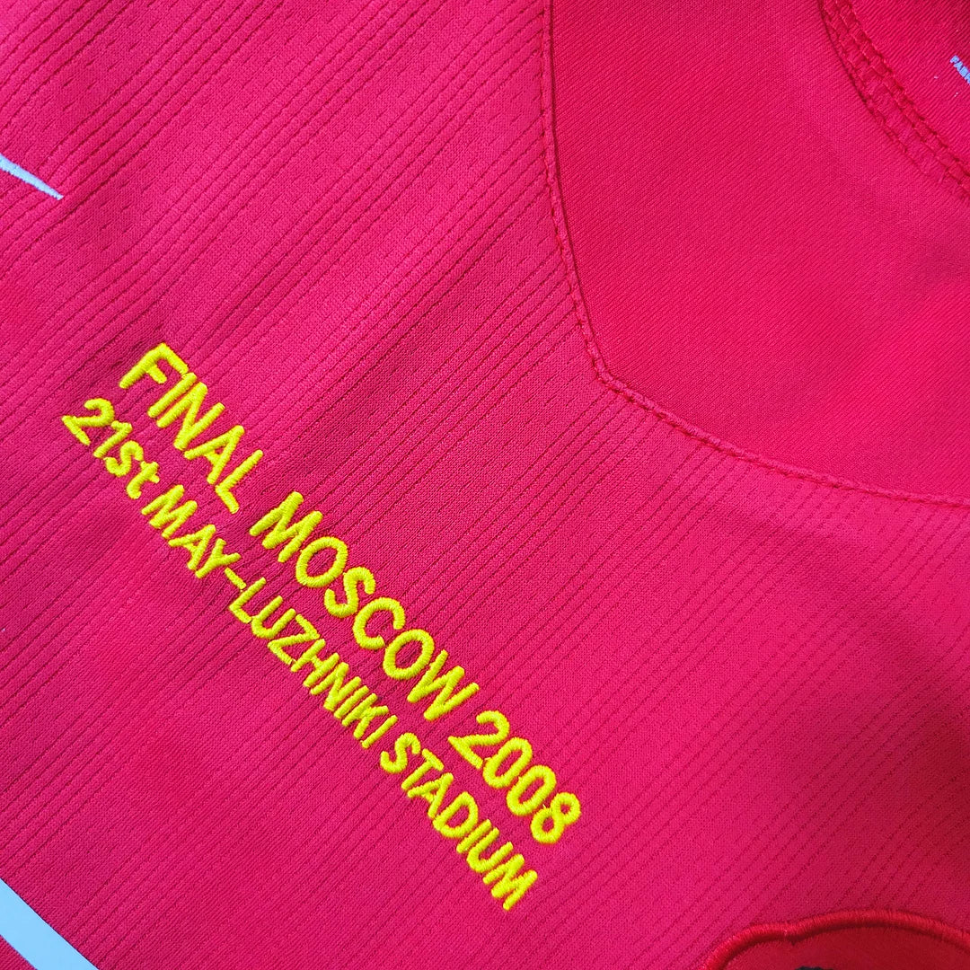 2007/2008 Retro Manchester United Home Champions League Edition Football Shirt 1:1 Thai Quality