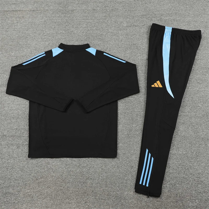 2024/2025 Argentina Half-Pull Tracksuit Black