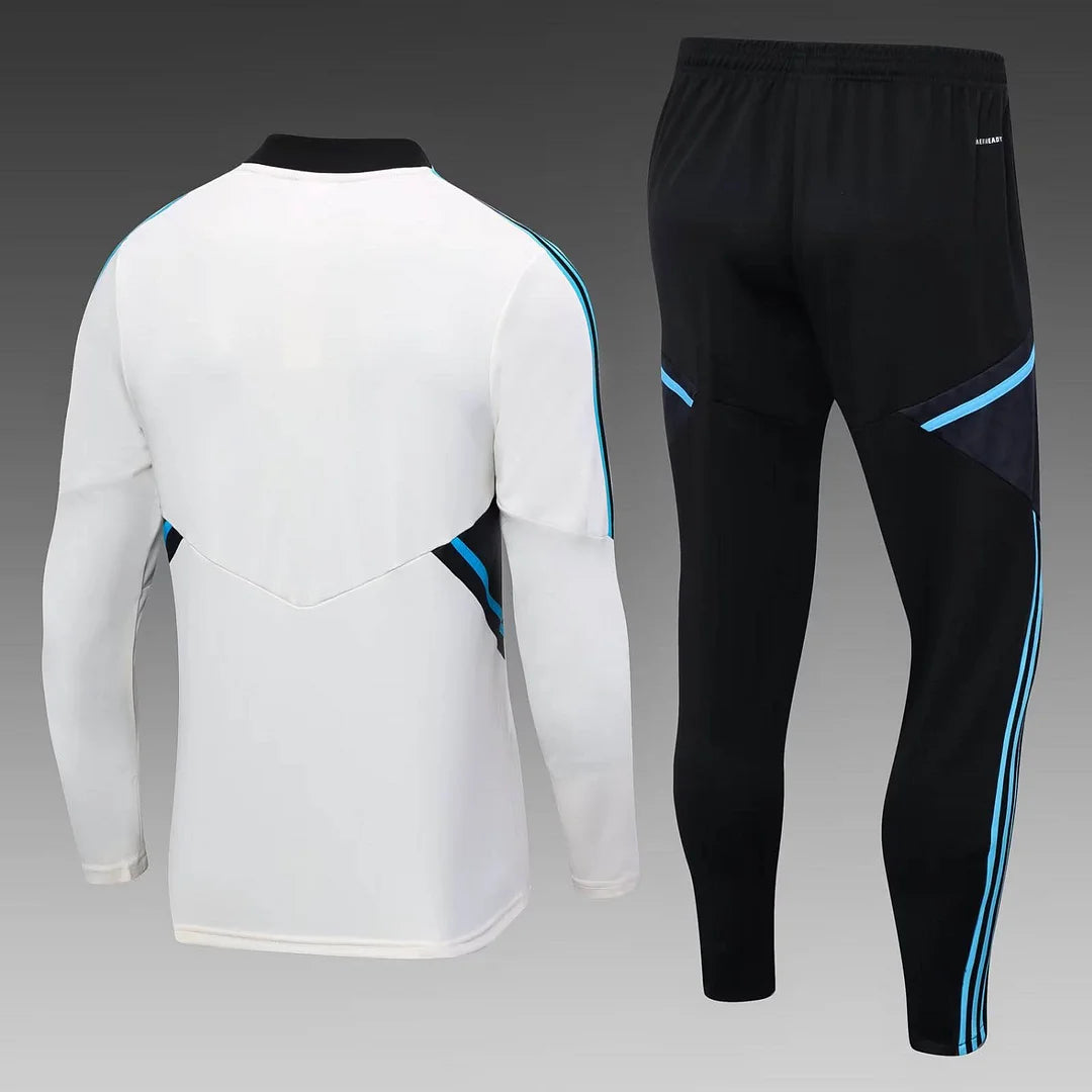2023/2024 Manchester United Half-Pull Tracksuit White Thai Quality
