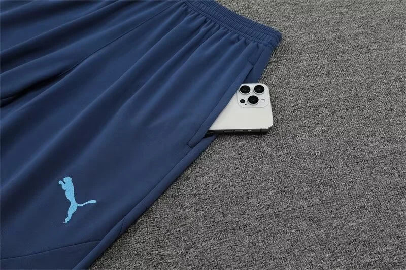 2024/2025 Manchester City Half-Pull Tracksuit Light Blue