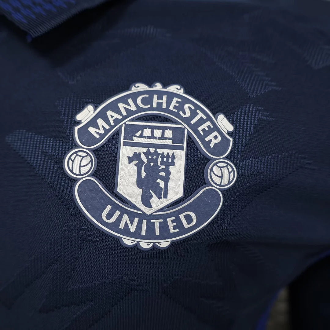 2024/2025 Long Sleeve Player Version Manchester United Away Football Shirt 1:1 Thai Quality