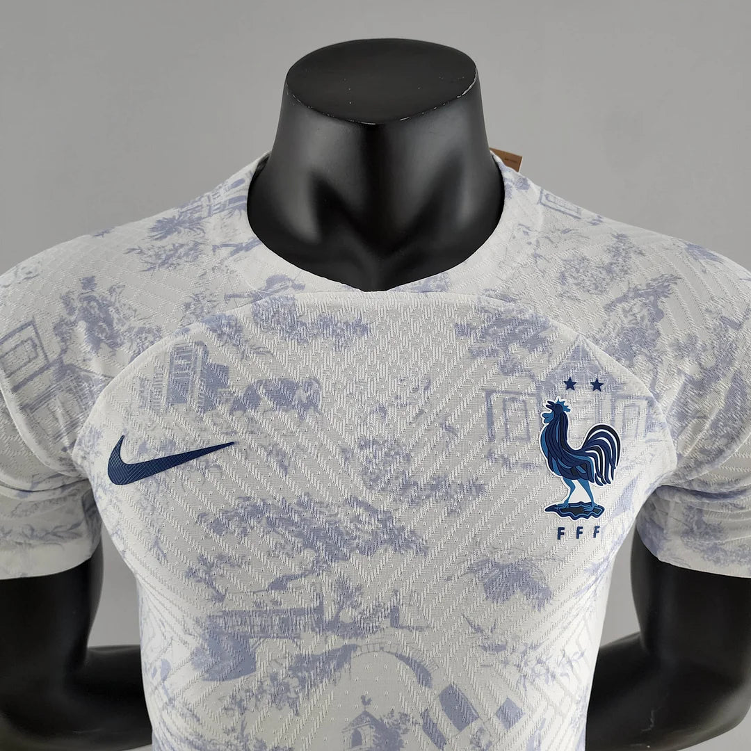 2022 FIFA World Cup France Away Football Shirt White - Player Version