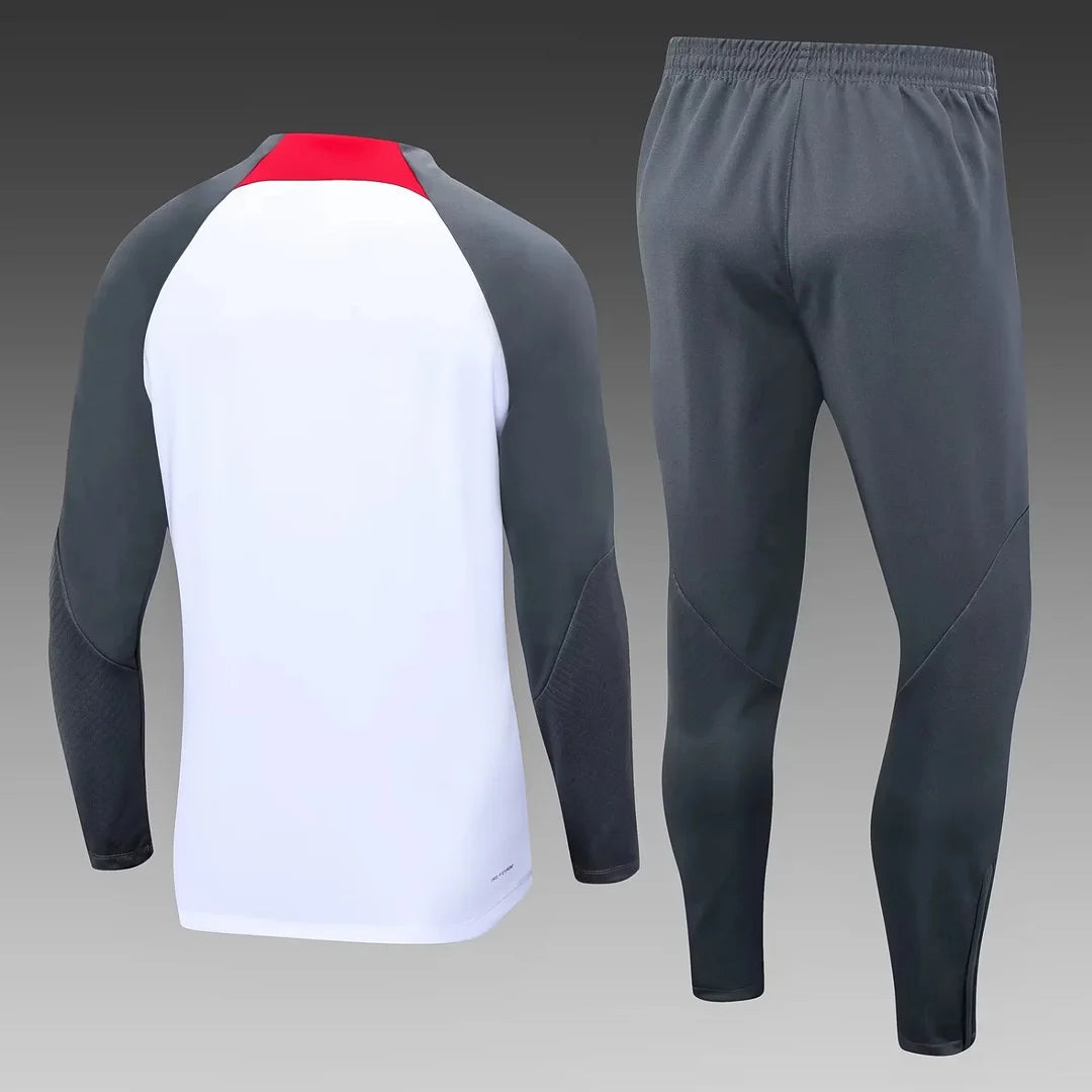 2023/2024 Liverpool Half-Pull Tracksuit Grey 1:1 Thai Quality