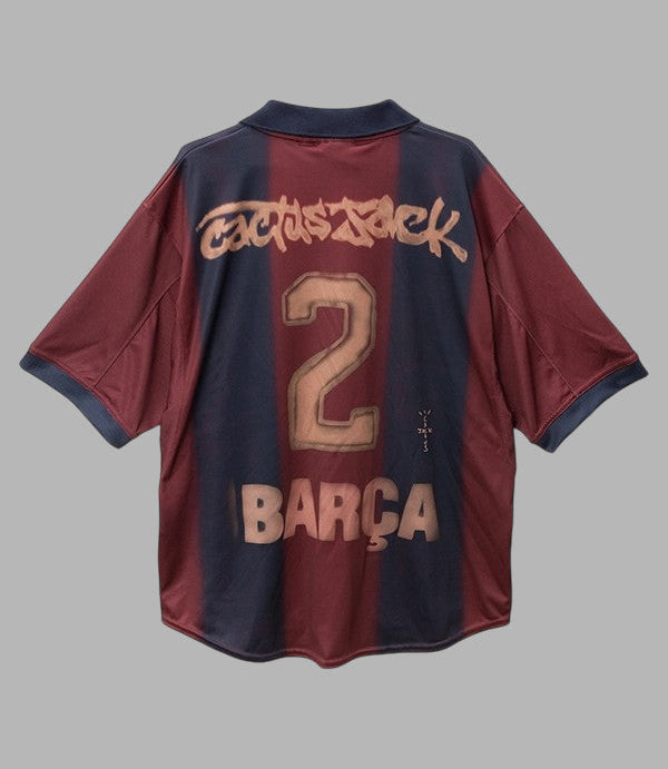 Barcelona x Travis Scott Retro 2000/01 Home Skeleton Jersey