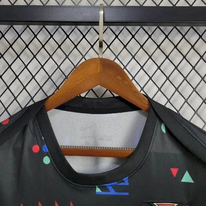 2024 Portugal Trainingskleidung Schwarzes Fußballtrikot 1:1 Thai-Qualität