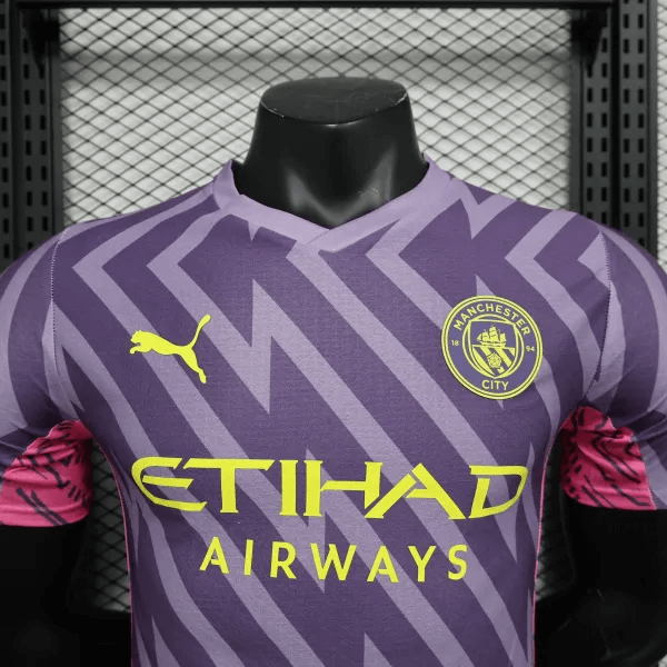 2023/2024 Manchester City Goalkeeper Purple Football Shirt 1:1 Thai Quality - Player Version