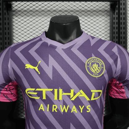 2023/2024 Manchester City Goalkeeper Purple Football Shirt 1:1 Thai Quality - Player Version