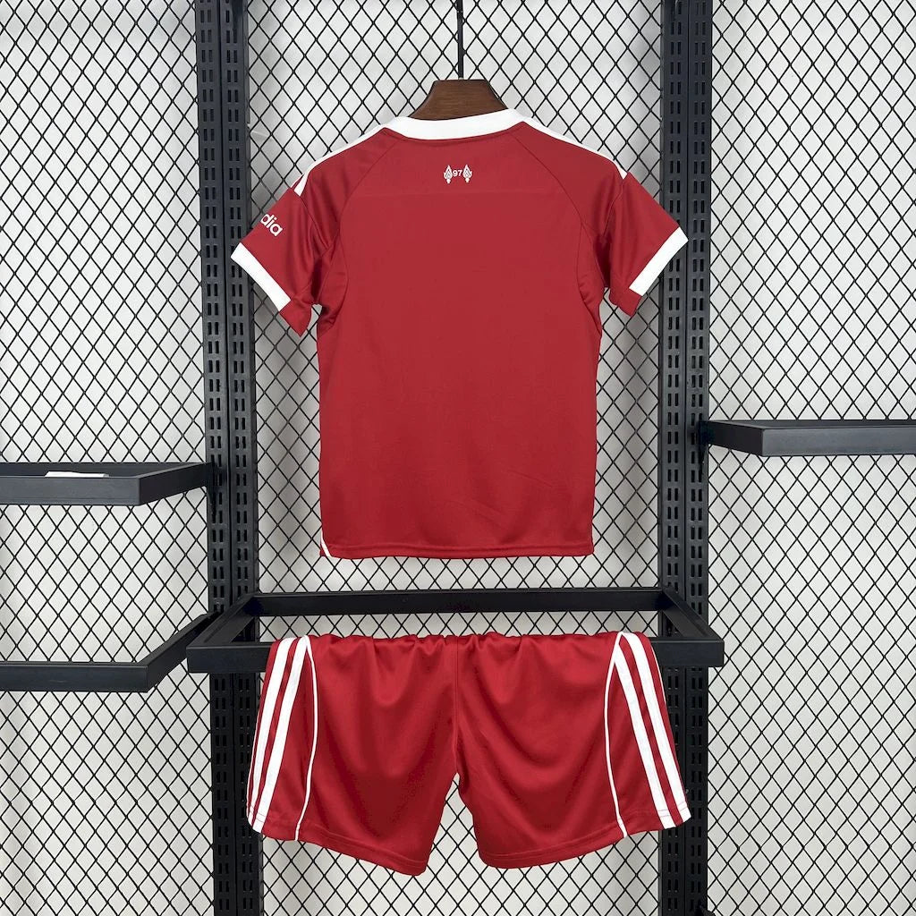 2025/2026 Liverpool Home Soccer Jersey Kids Size
