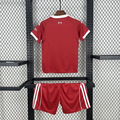 2025/2026 Liverpool Home Soccer Jersey Kids Size
