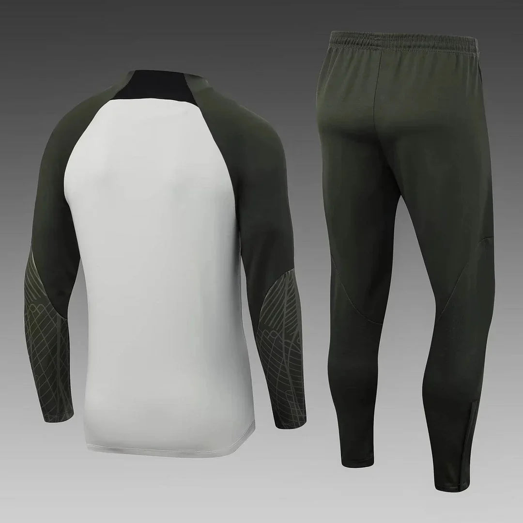 2023/2024 Barcelona Half-Pull Tracksuit Green 1:1 Thai Quality