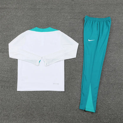 2024/2025 Portugal Half-Pull Tracksuit White