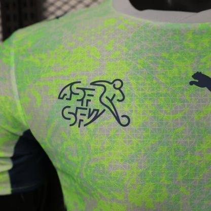 2026 Player Version Switzerland Away Green Jersey