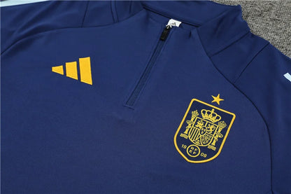 2024/2025 Spain Half-Pull Tracksuit Blue