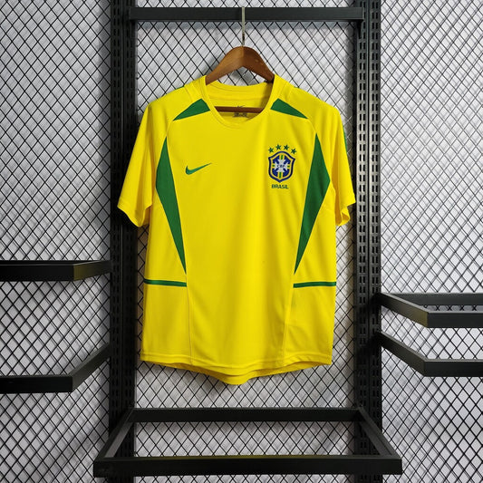 2002 Retro Brazil Soccer Jersey Home