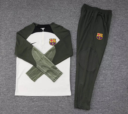 2023/2024 Barcelona Half-Pull Tracksuit Green 1:1 Thai Quality