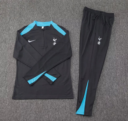 2024/2025 Tottenham Half-Pull Tracksuit Dark Grey 1:1 Thai Quality