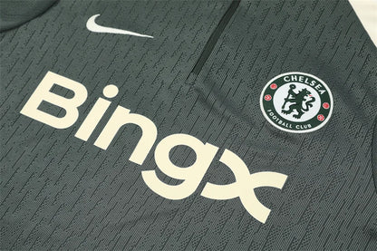 2025/2026 Chelsea Half-Pull Tracksuit Grey