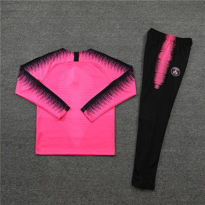 2018/2019 PSG Paris Saint-Germain Pink Half-Pull Tracksuit