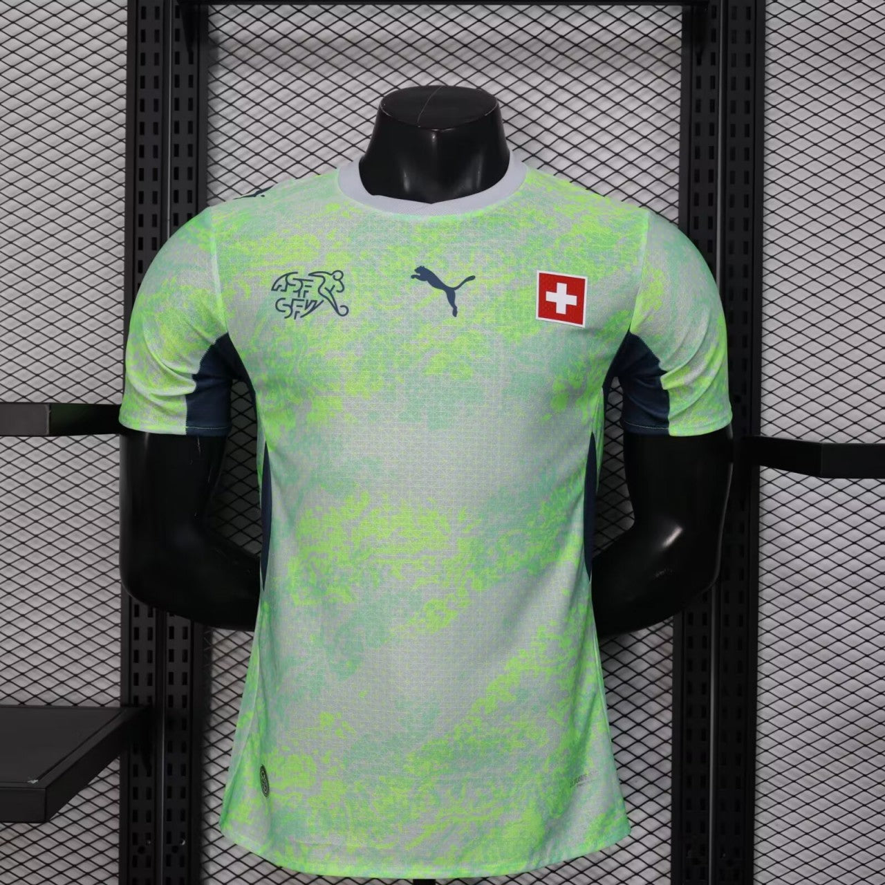 2026 Player Version Switzerland Away Green Jersey