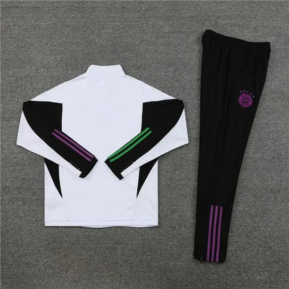 2023/2024 Bayern Munich Half-Pull Tracksuit White 1:1 Thai Quality