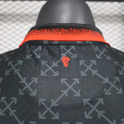 2024/2025 Player Version AC Milan x OFF-WHITE Football Shirt