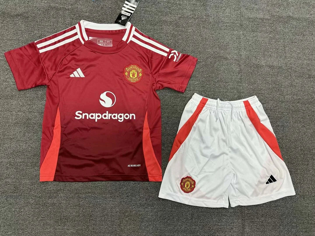 2024/2025 Kids Size Manchester United Home Football Shirt 11 Thai Qua