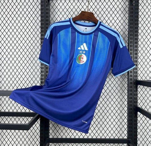 2026 Algeria World Cup Pre-Match Blue Jersey