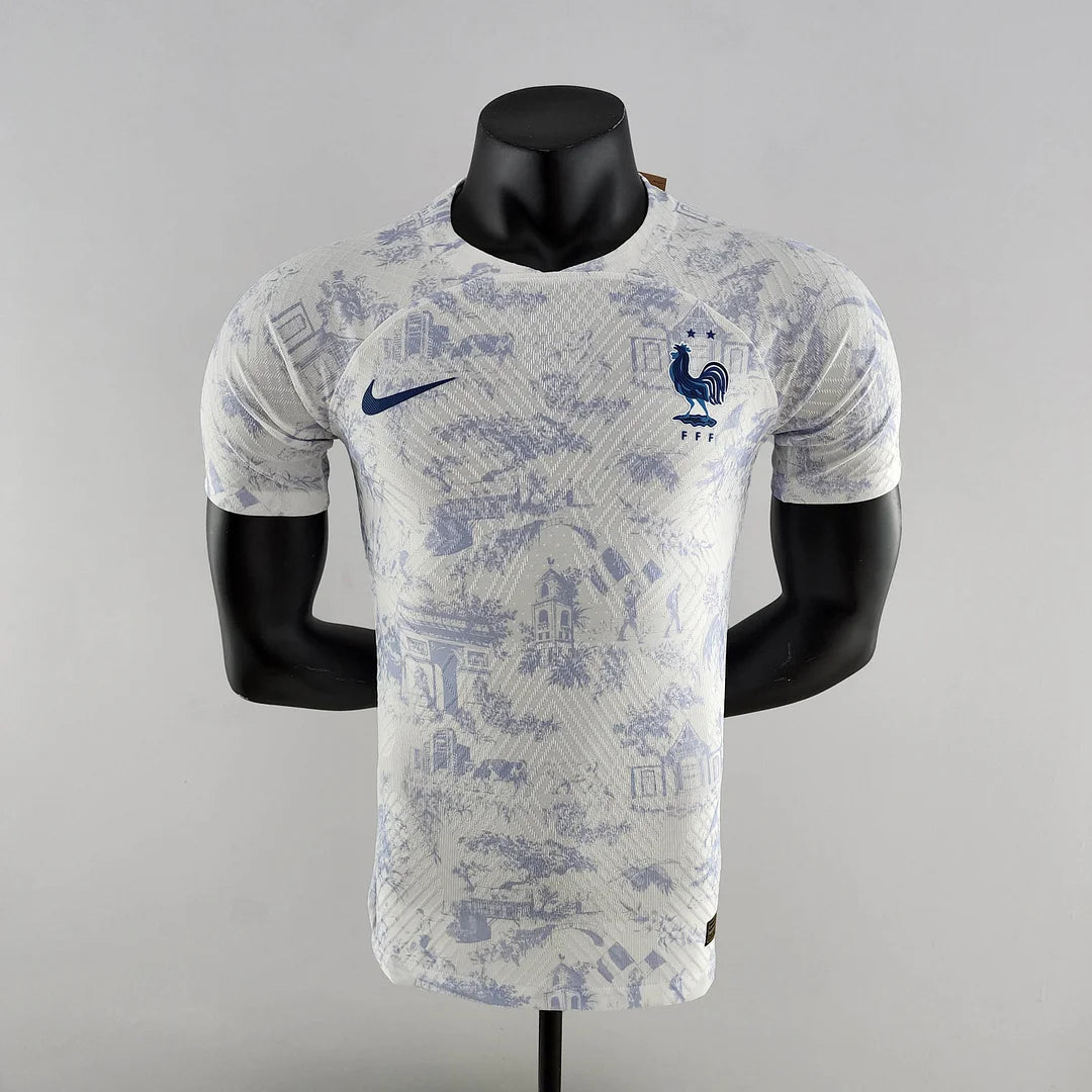 2022 FIFA World Cup France Away Football Shirt White - Player Version