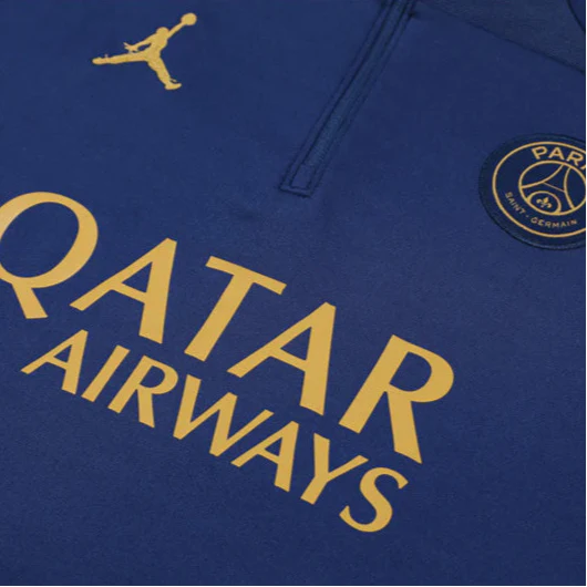 2023/2024 PSG Paris Saint-Germain Blue Half-Pull Tracksuit