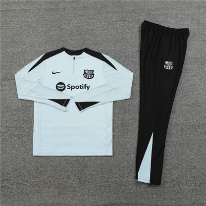 2024/2025 Barcelona Half-Pull Tracksuit Light Blue