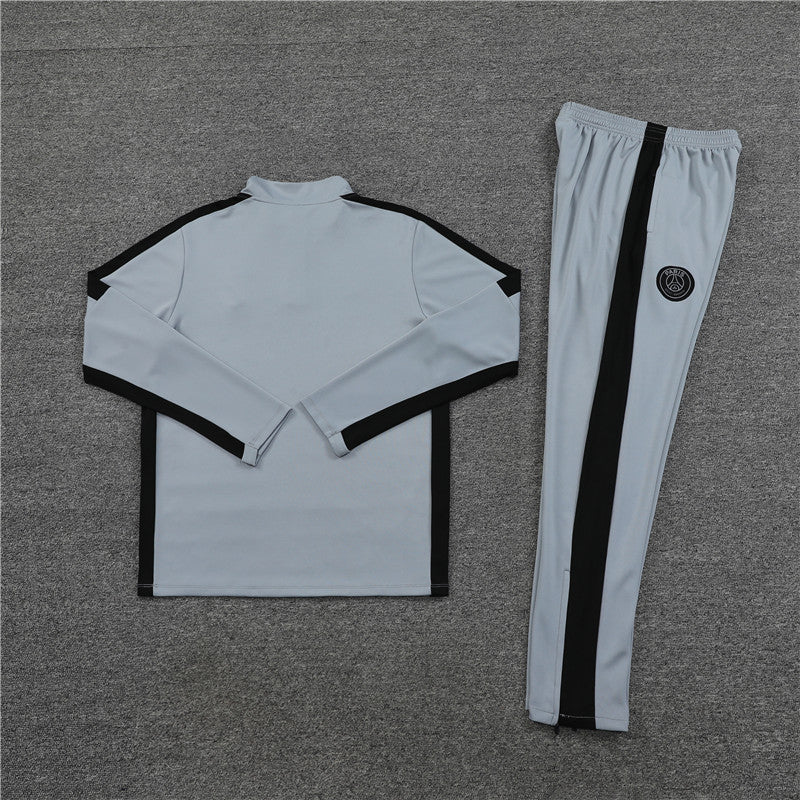 2023/2024 PSG Paris Saint-Germain Light Blue Half-Pull Tracksuit