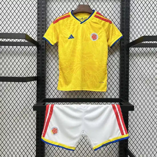 2026 Kids Size Colombia Home Football Shirt