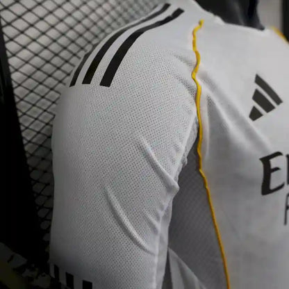 2025/2026 Player Version Real Madrid Home Long Sleeves Football Shirt