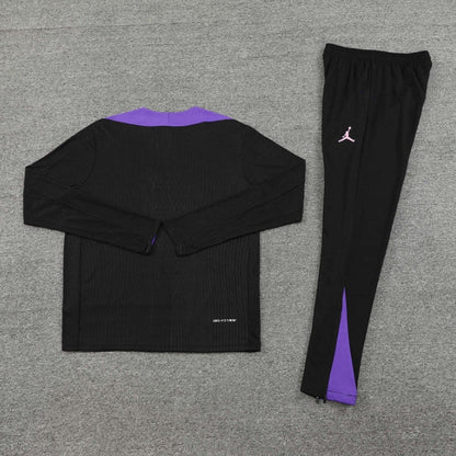 2023/2024 PSG Paris Saint-Germain Purple Half-Pull Tracksuit