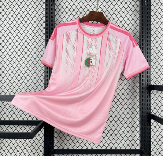2026 Algeria World Cup Pre-Match Pink Jersey