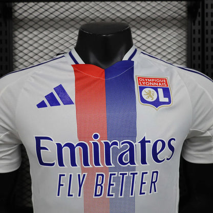 2024/2025 Lyon Home Football Shirt - Player Version