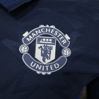 2024/2025 Long Sleeve Player Version Manchester United Away Football Shirt 1:1 Thai Quality